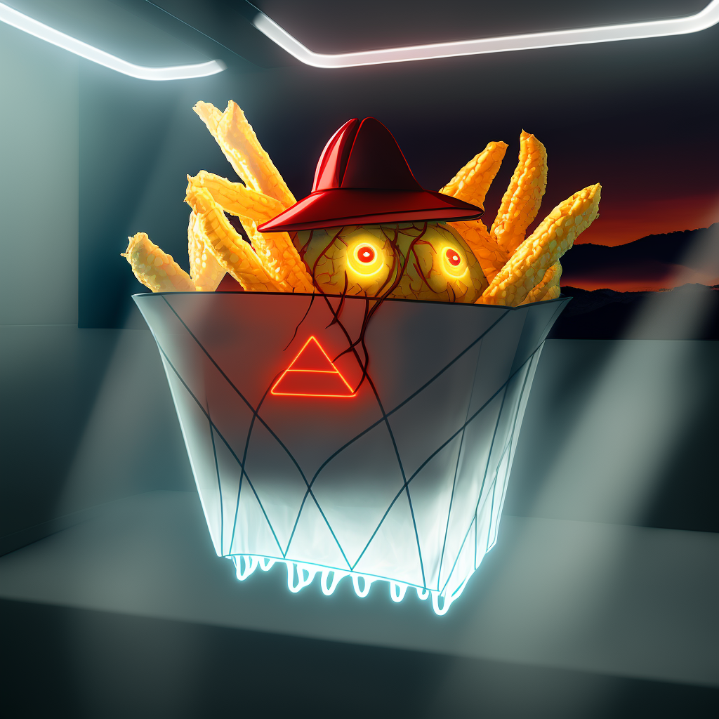 deep fried pyramid frites